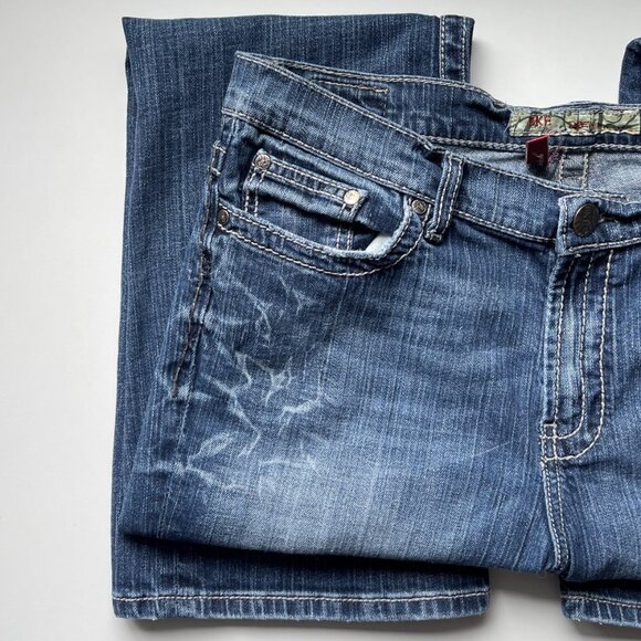 Vintage BKE Drew Jeans - Distressed Mid-Rise & Bootcut - Size 32 | 31.5 - Picture 8 of 14